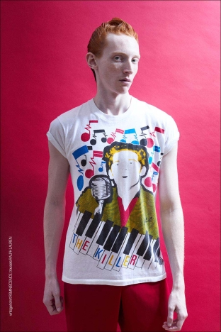 Model Walter Cook from Crawford Models. Photographed for Ponyboy by Alexander Thompson in New York City. Look 2.