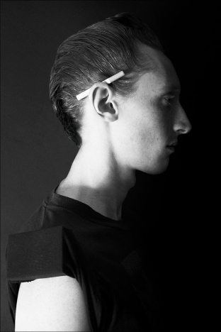 Model Walter Cook from Crawford Models. Photographed for Ponyboy by Alexander Thompson in New York City. Look 4 - 4.