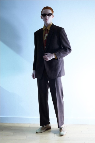 Model Walter Cook from Crawford Models. Photographed for Ponyboy by Alexander Thompson in New York City. Look 7.