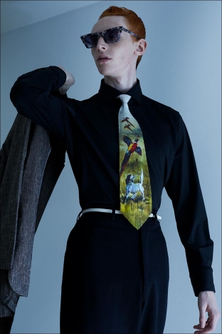 Model Walter Cook from Crawford Models. Photographed for Ponyboy by Alexander Thompson in New York City. Look 8 - 2.