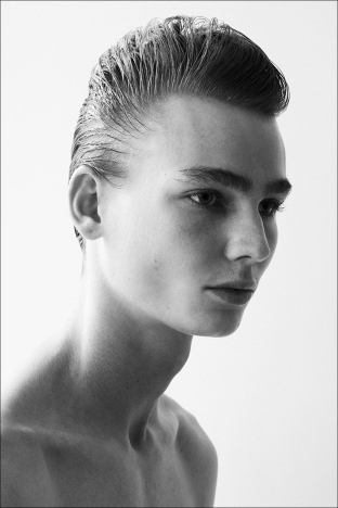 Model Luke Bowen from Muse Model Management, photographed by Alexander Thompson for Ponyboy. Look 1 - 3.