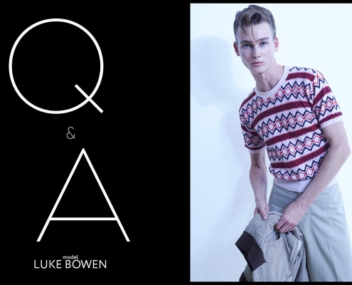 Model Luke Bowen from Muse Model Management, photographed by Alexander Thompson for Ponyboy. Opening spread.