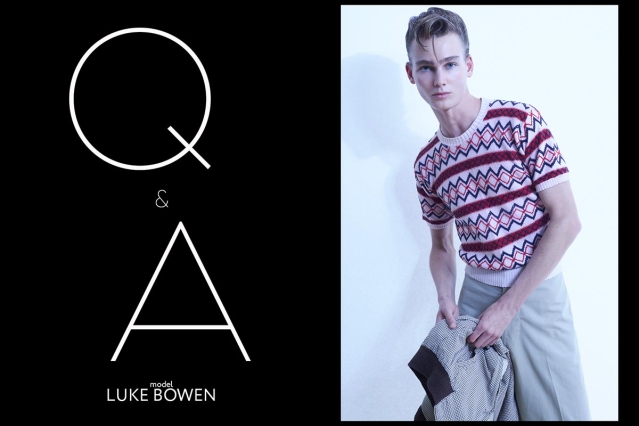 Model Luke Bowen from Muse Model Management, photographed by Alexander Thompson for Ponyboy. Opening spread.