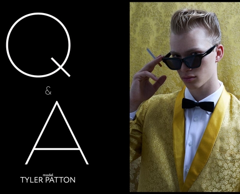 Model Tyler Patton from Two Management NY, photographed by Alexander Thompson for Ponyboy. Opener.