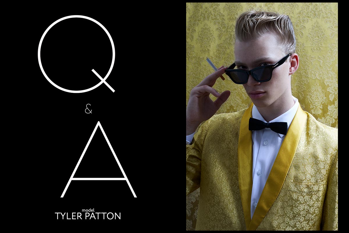 Model Tyler Patton from Two Management NY, photographed by Alexander Thompson for Ponyboy. Opener.