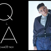 Model Charlie Troy from Muse Model Management, photographed by Alexander Thompson for Ponyboy. Opening spread.